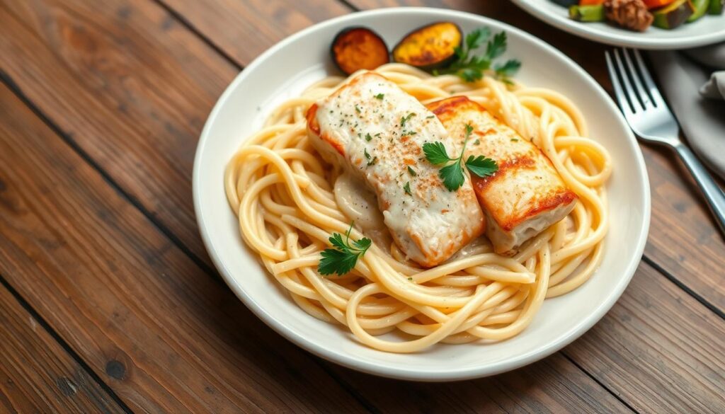 Salmon Alfredo