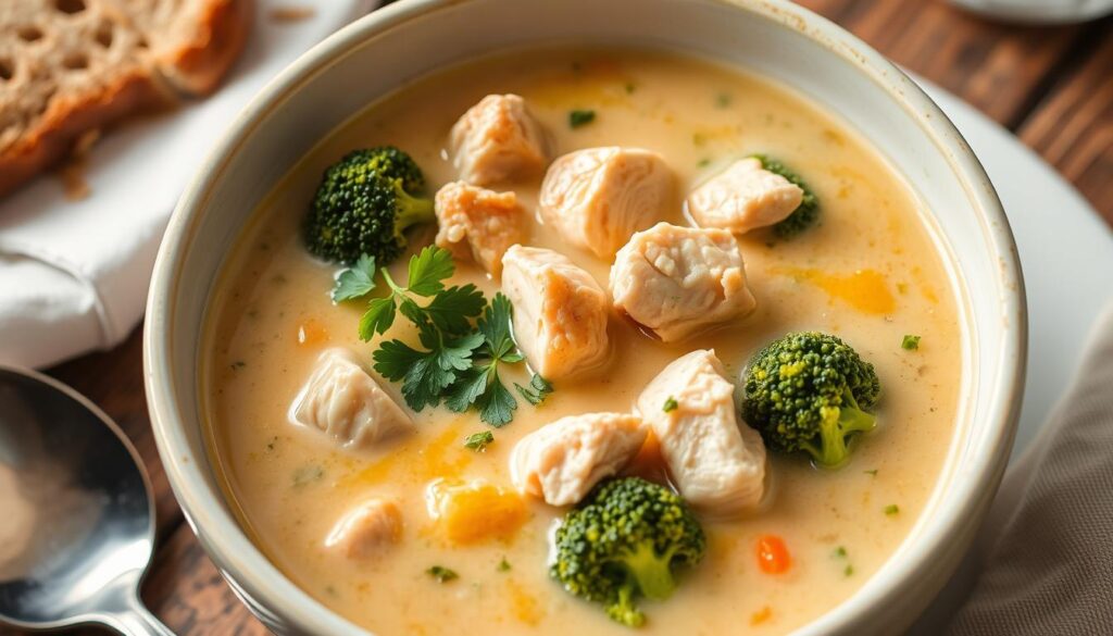 chicken broccoli cheddar soup