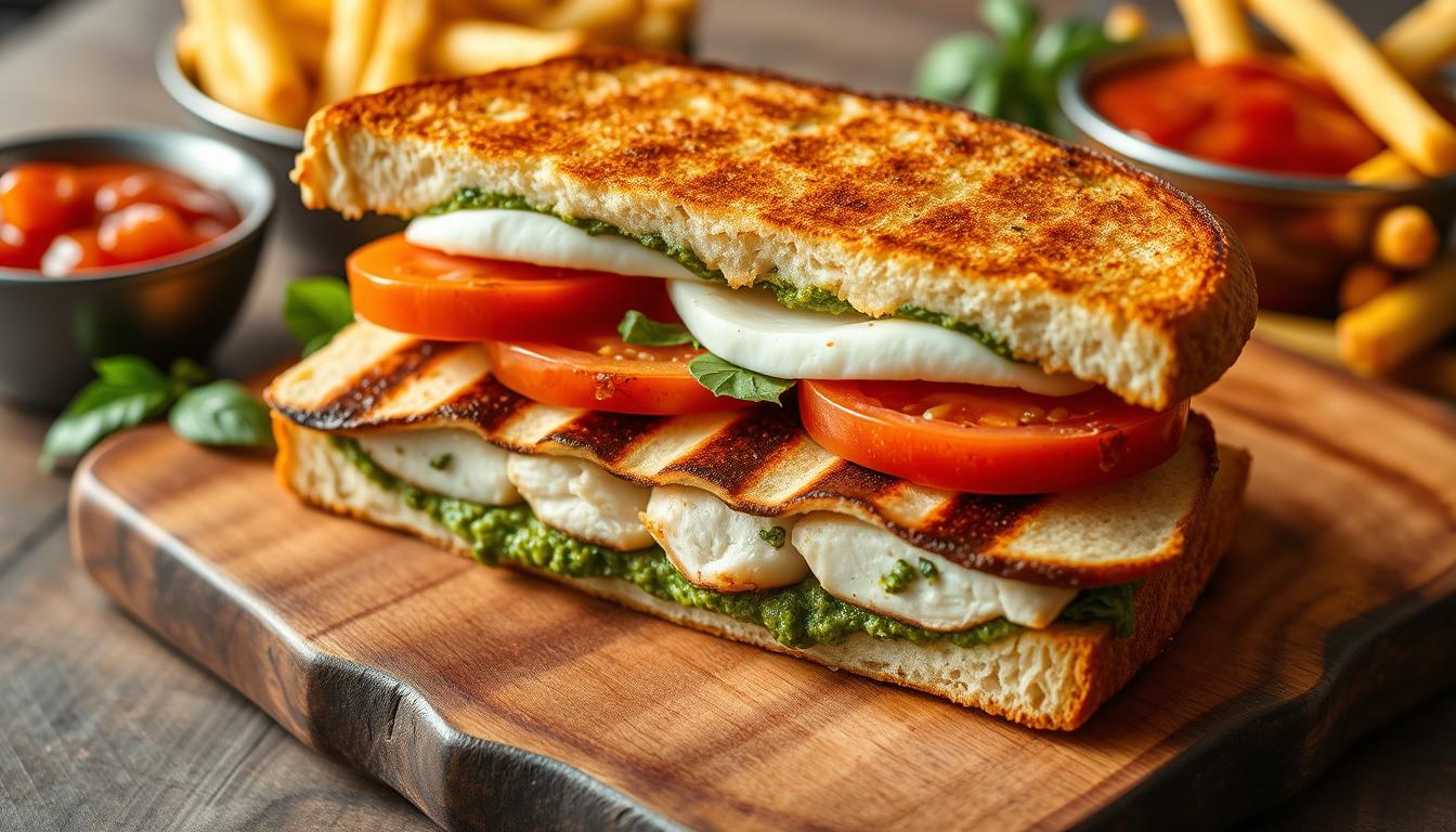 chicken pesto sandwich