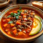 chipotle ground beef soup