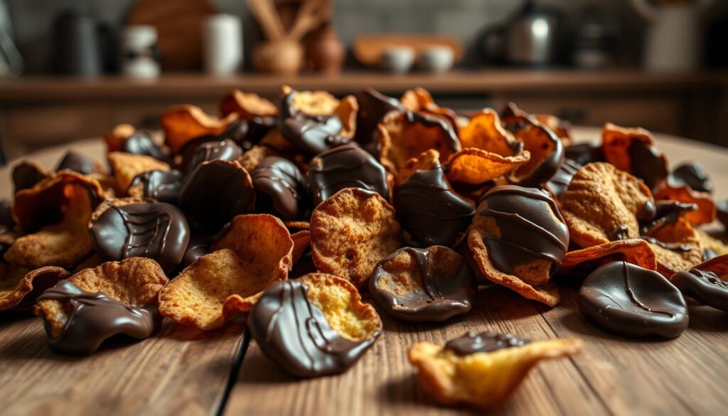 chocolate covered potato chips